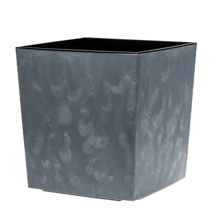 Кашпо пластмассовое Juka бетон 25×25×25см