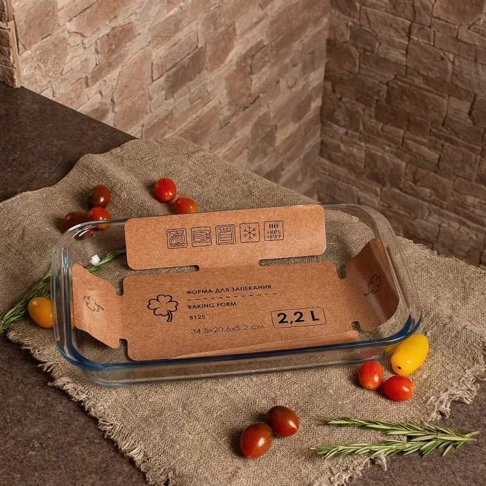 Форма для запекания из жаропрочного стекла 2.2л