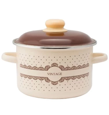 Кастрюля эмалированная Vintage 5,5л 