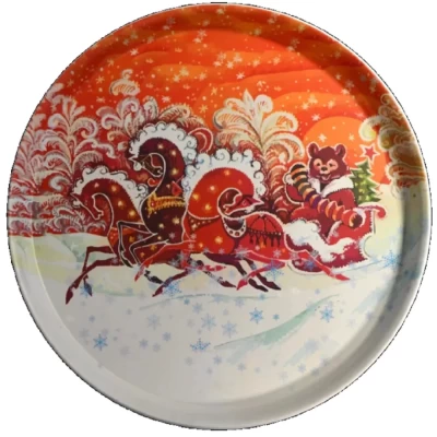 Поднос Тройка 33см