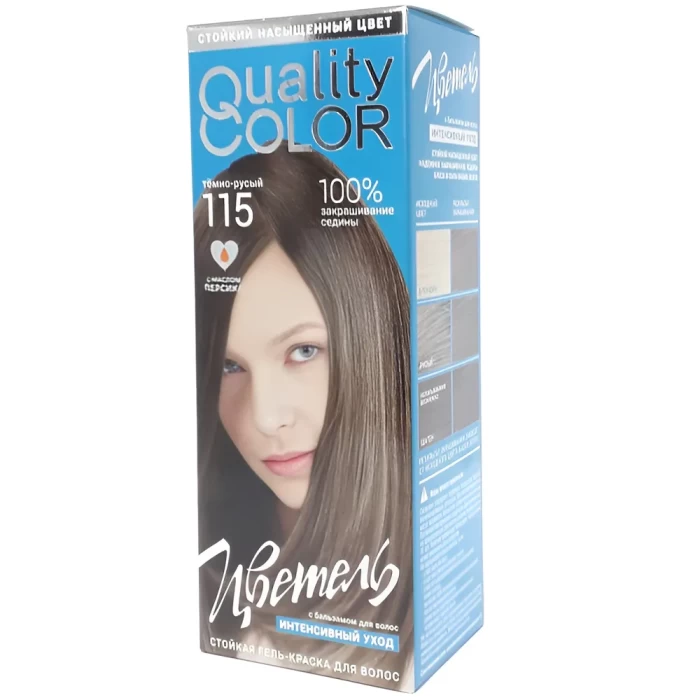 Гель-краска для волос стойкая Цветель