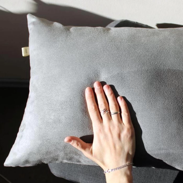 Подушка декоративная Matex Alcantara серый 47х47