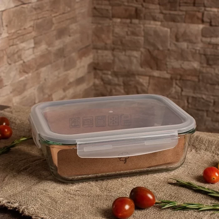 Контейнер из жаропрочного стекла со съёмной крышкой 1.5 л