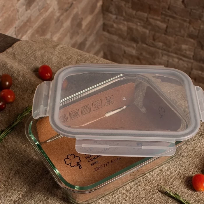 Контейнер из жаропрочного стекла со съёмной крышкой 1.5 л