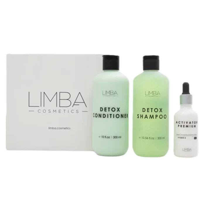Набор косметики для волос Limba Detox Шампунь 300мл+Кондиционер 300мл+Активатор Vitamin B 50мл