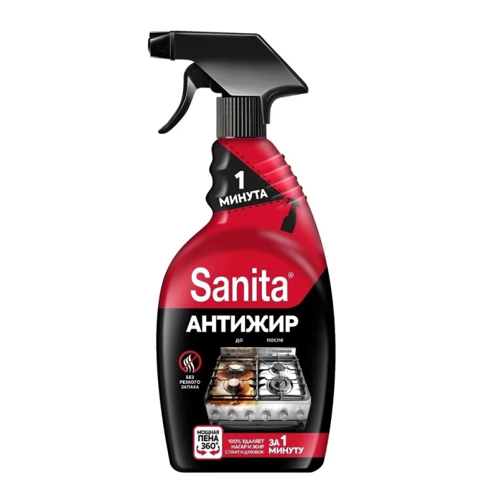 Чистящее средство для кухни Sanita спрей 1 минута (500мл)