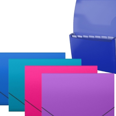 Портфель-картотека на резинках Diagonal Vivid ErichKrause арт.50419