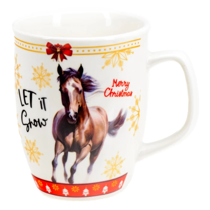 Кружка фарфоровая Belbohemia Лошадь 340мл
