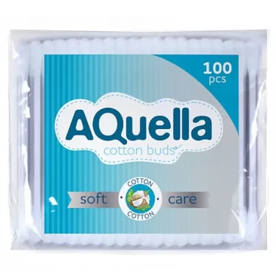 Ватные палочки Aquella 100шт в пакете