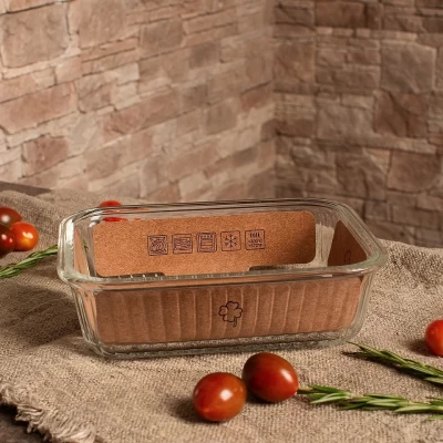 Контейнер из жаропрочного стекла с крышкой 1л