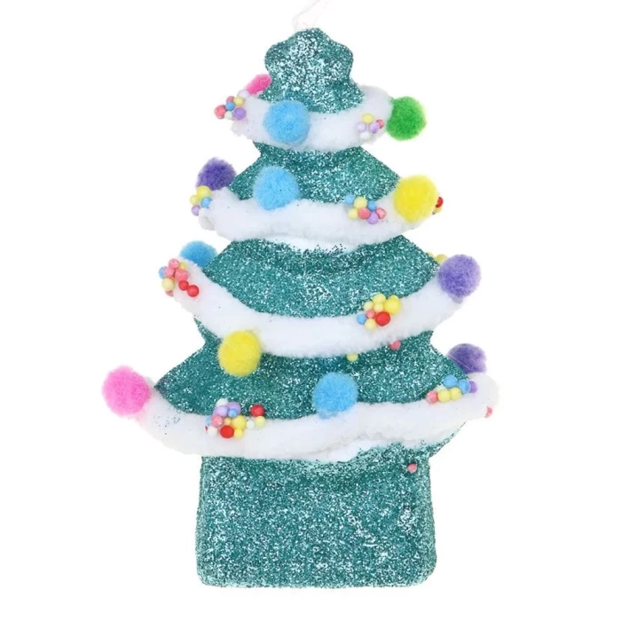 Подвеска декоративная Сноу Бум Елочка с помпонами 374-520