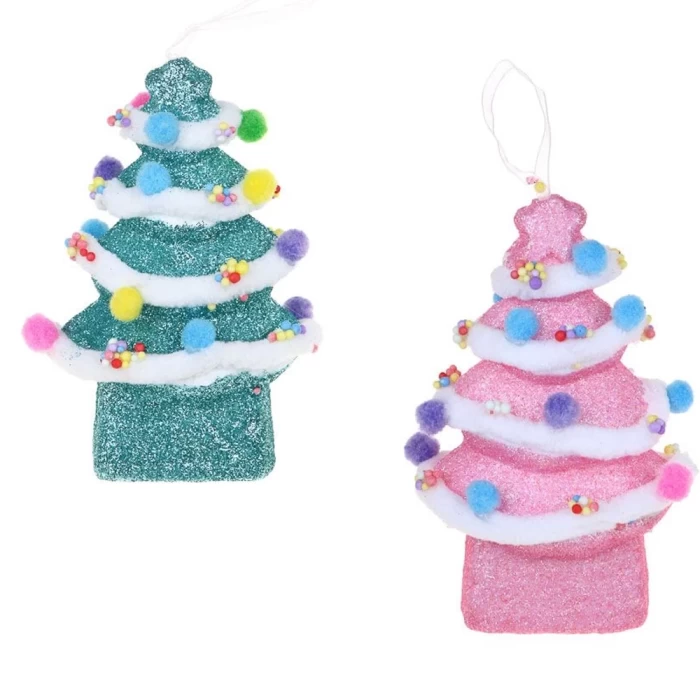 Подвеска декоративная Сноу Бум Елочка с помпонами 374-520