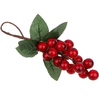 Ветка декоративная ягоды Ladecor 19см