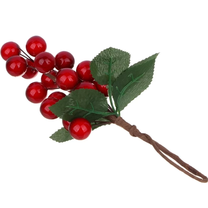 Ветка декоративная ягоды Ladecor 19см