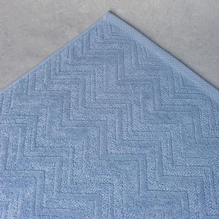 Полотенце махровое ТМ "ЦУМ" Зигзаг голубой 70х140 см
