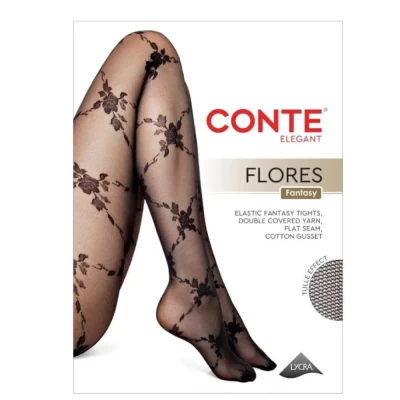 Колготки Conte Elegant Flores 30 den