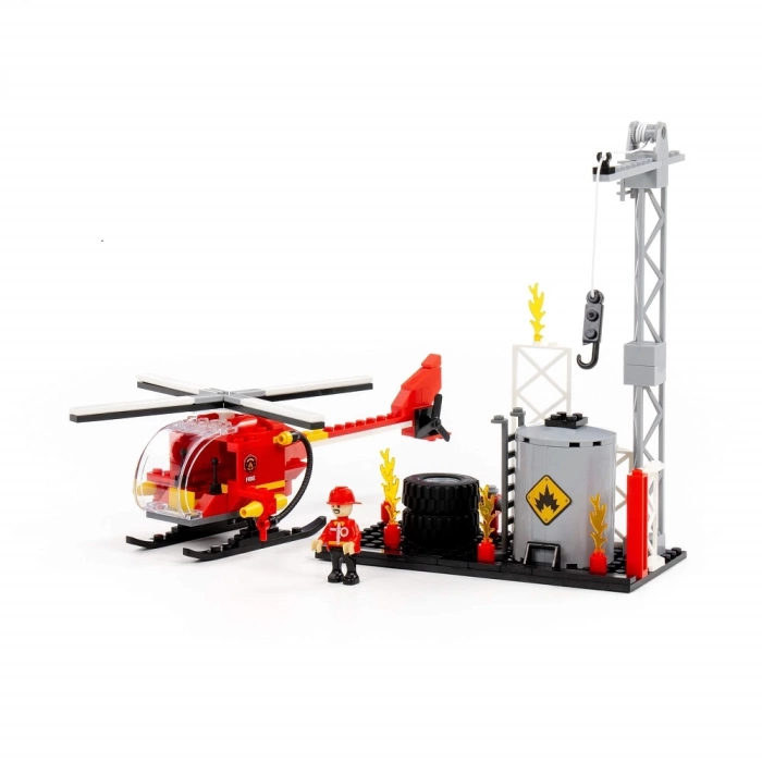 Конструктор "Город. Пожарная часть-1.4" (164 элемента) Полесье арт. 81902