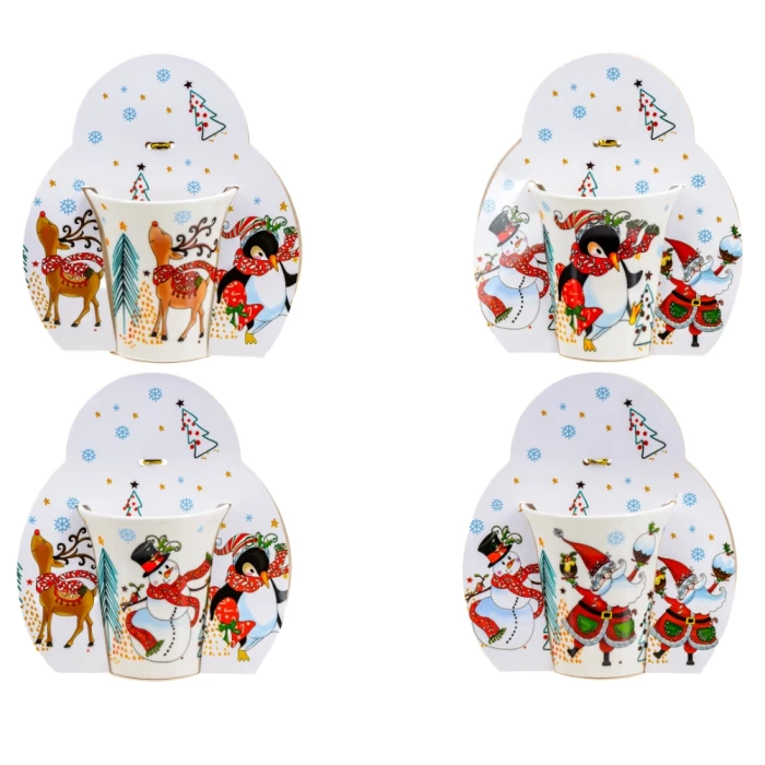 Кружка фарфоровая Belbohemia Новогодняя 400мл