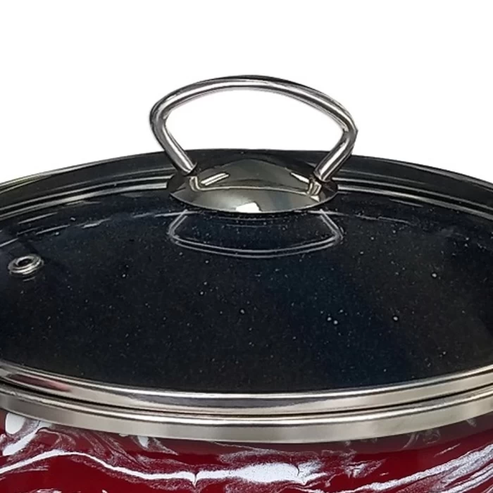 Кастрюля Omelia Шейк Бордовый-Белый