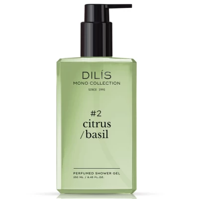 Гель для душа парфюмированный Dilis Mono Collection, Citrus Basil, 250 мл