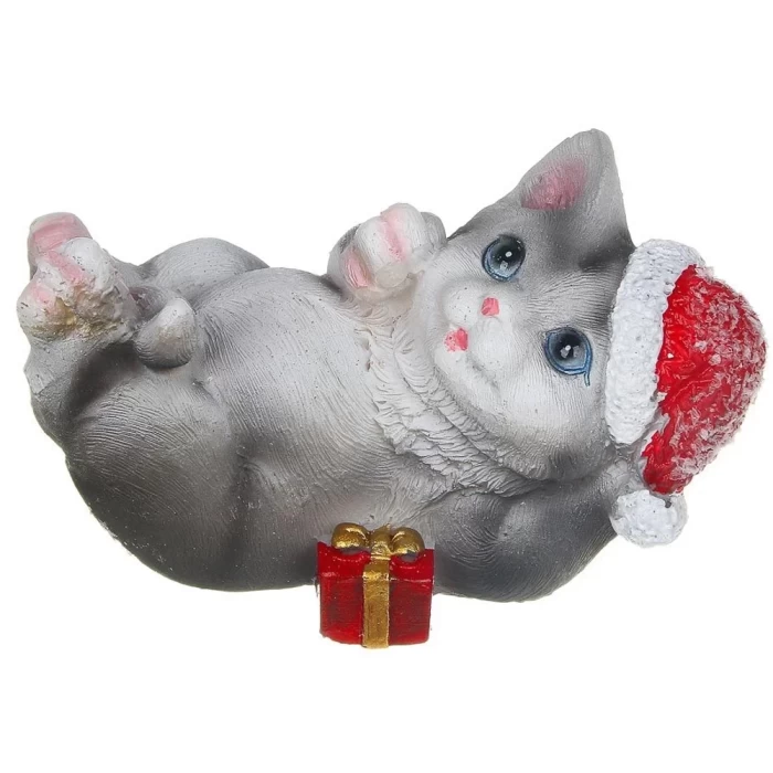 Сувенир Сноу Бум Котенок с новогодним украшением 396-672