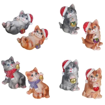 Сувенир Сноу Бум Котенок с новогодним украшением 396-672