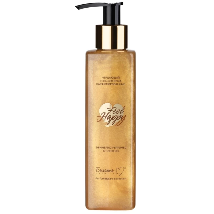 Гель для душа Белита-М Feel Happy мерцающий парфюмированный 200г