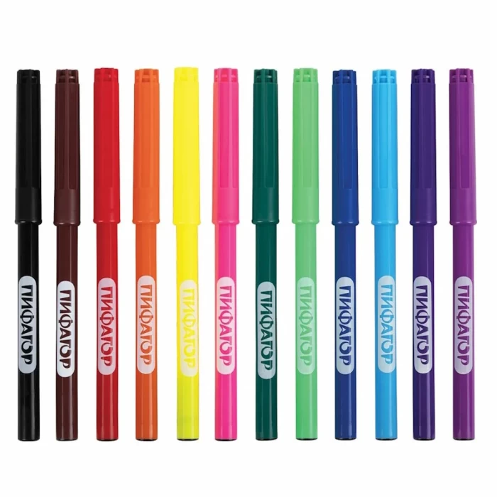 Фломастеры 12шт Пифагор 152444