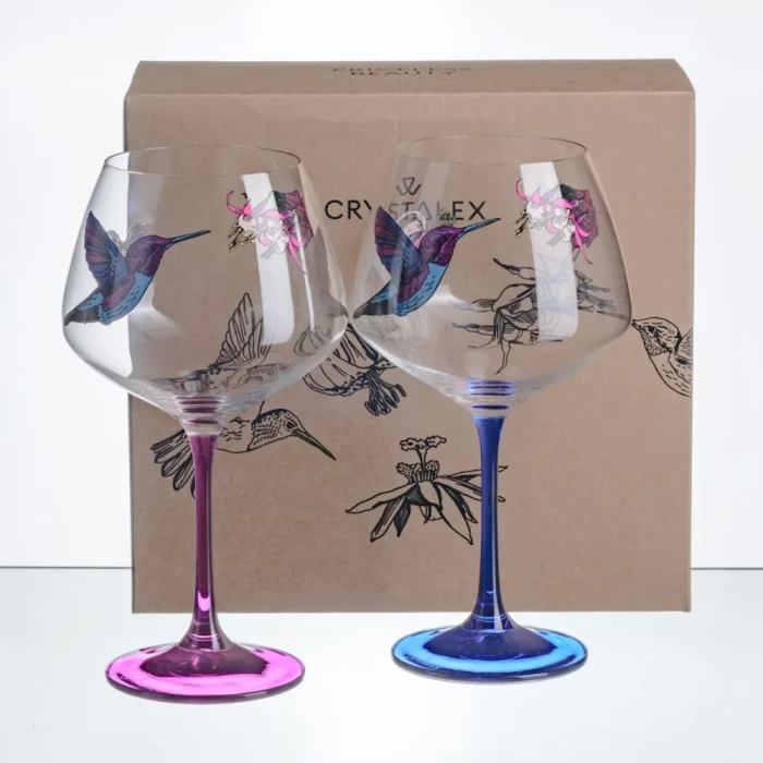 Набор бокалов для вина стеклянных Flying Gem 2шт 580мл