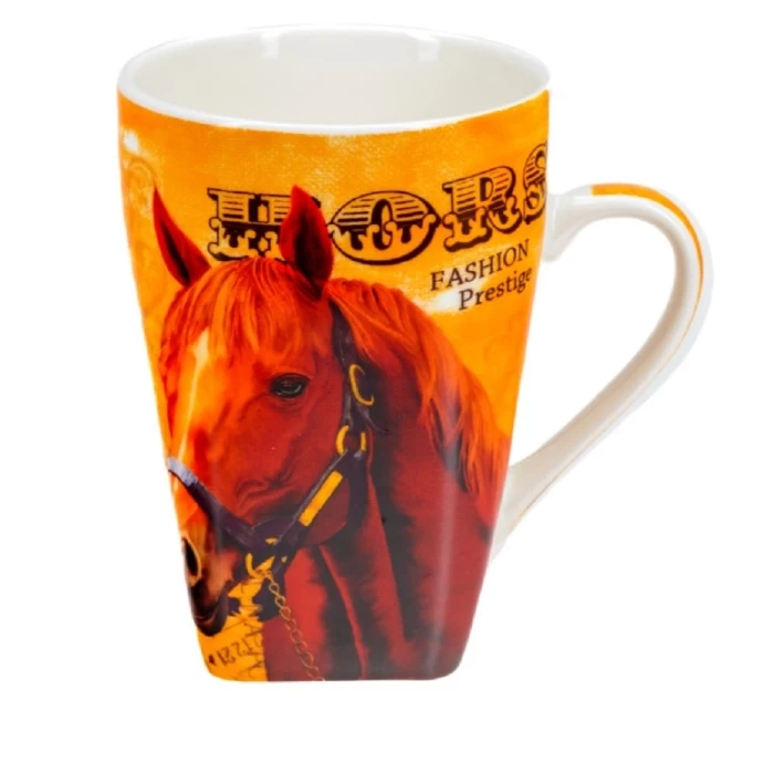 Кружка фарфоровая Belbohemia Лошадь 400мл