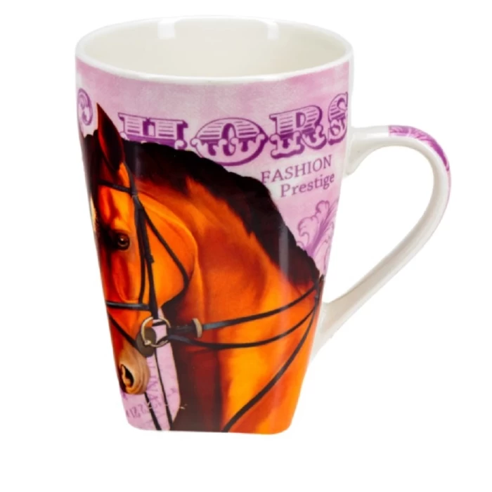Кружка фарфоровая Belbohemia Лошадь 400мл