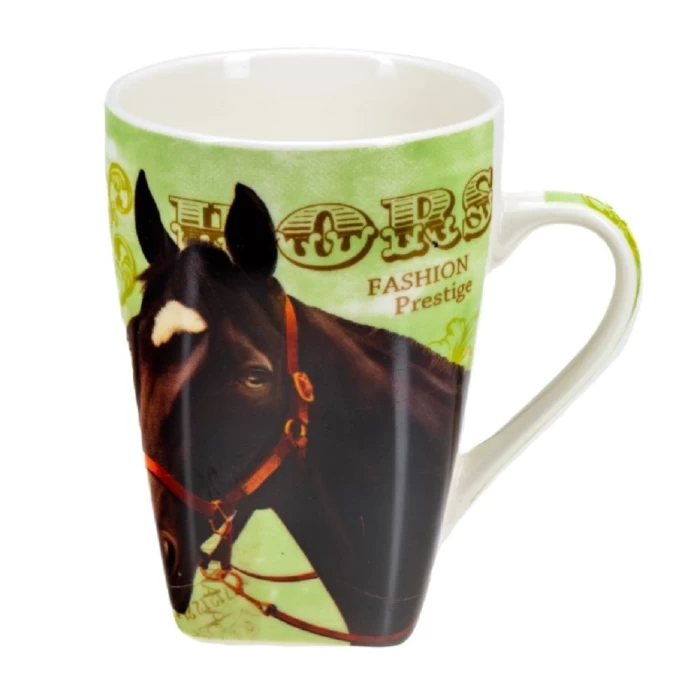 Кружка фарфоровая Belbohemia Лошадь 400мл