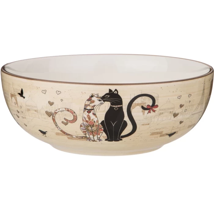 Салатник Agness Парижские коты 800мл