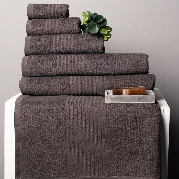 Полотенце махровое ТМ "ЦУМ" серый 50х90 см