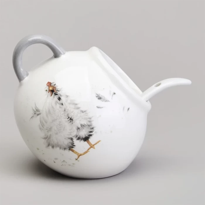 Солонка с ложкой Lefard Funny hens 358-2307