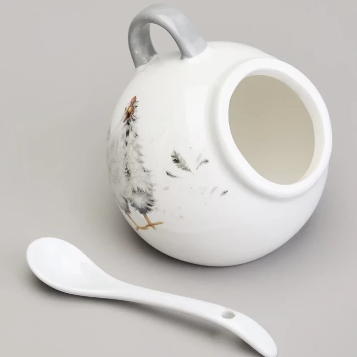 Солонка с ложкой Lefard Funny hens 358-2307