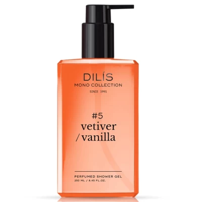 Гель для душа парфюмированный Dilis Mono Collection, Vetiver Vanilla, 250 мл