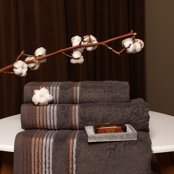 Полотенце махровое Shik графит