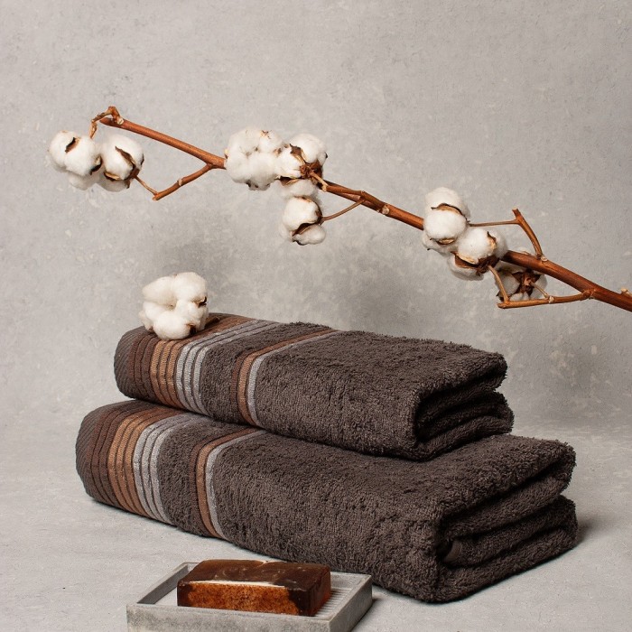 Полотенце махровое Shik графит