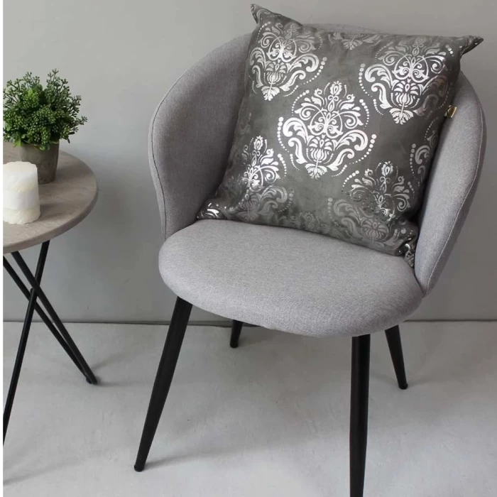 Подушка декоративная Matex  Luxury Обои серебро/серый 45х45