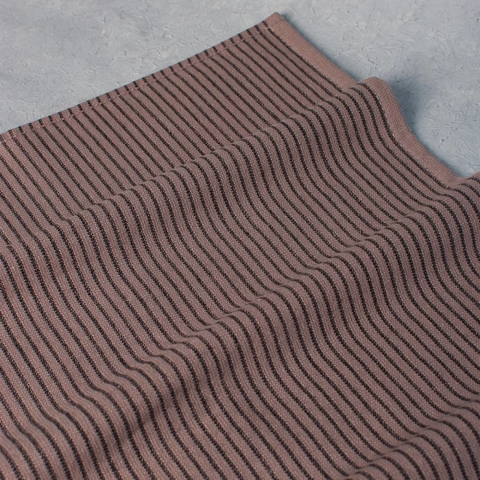 Полотенце махровое ТМ "ЦУМ" Полоска беж/кофе 50х70 см