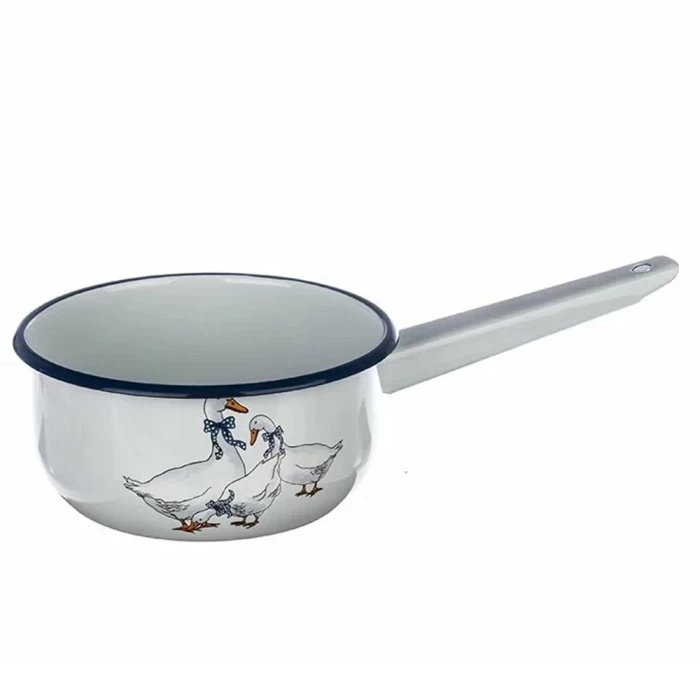 Ковш эмалированный Эмаль Гуси 1,5л