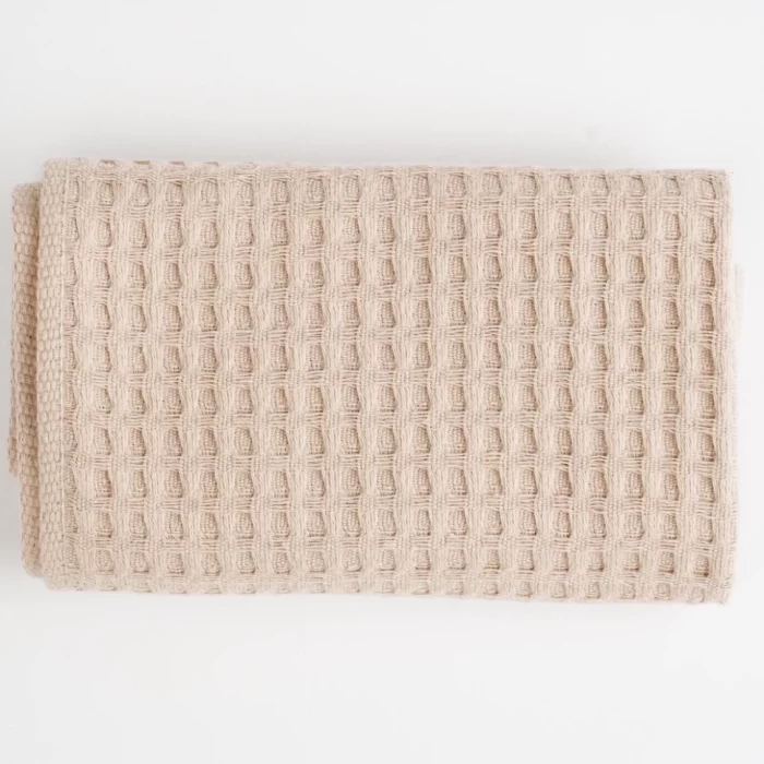 Полотенце вафельное ТМ «ЦУМ» бежевый 100х150см