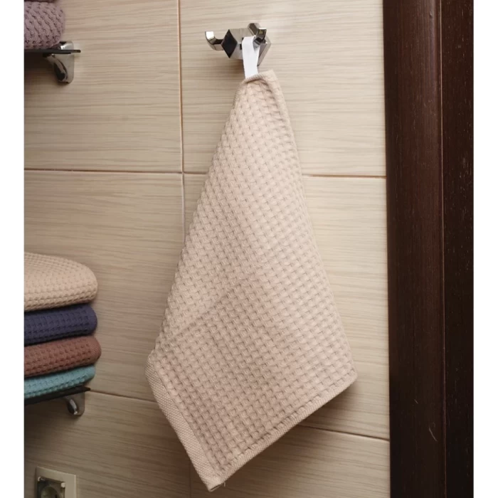 Полотенце вафельное ТМ «ЦУМ» бежевый 100х150см