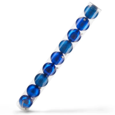 Набор шаров новогодних Ausini VT25-04004-4 синий 9шт