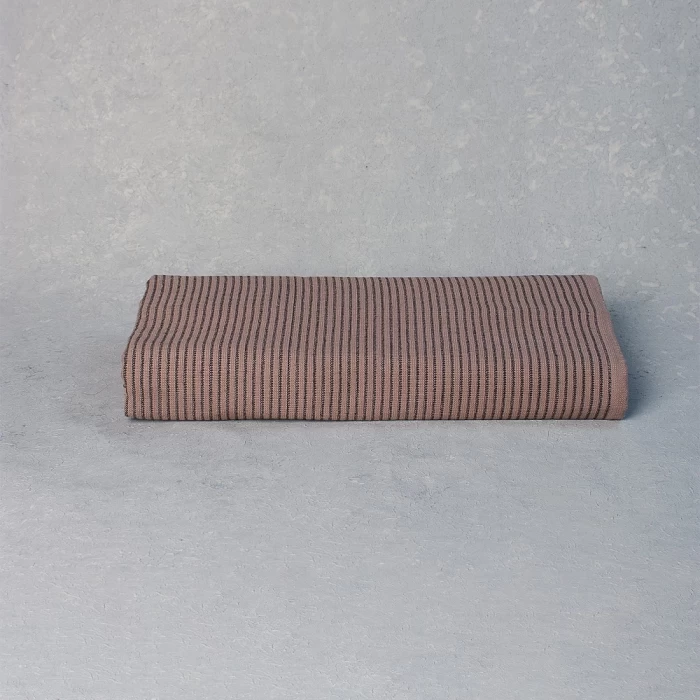 Полотенце махровое ТМ "ЦУМ" Полоска беж/кофе 70х140 см