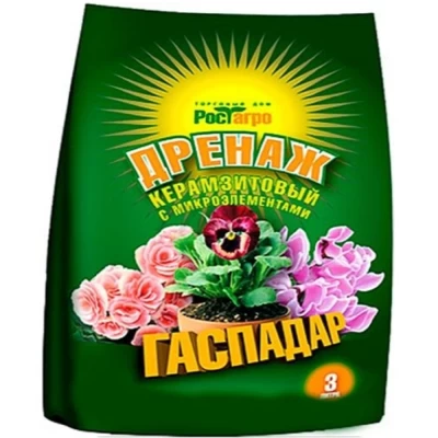 Дренаж керамзитовый с микроэлементами РостАгро Гаспадар 3л арт.0310