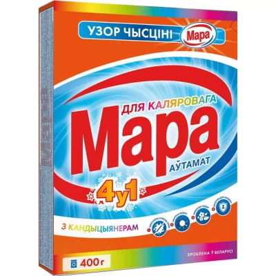 Стиральный порошок Мара Узор Чысцiнi 4в1 400гр