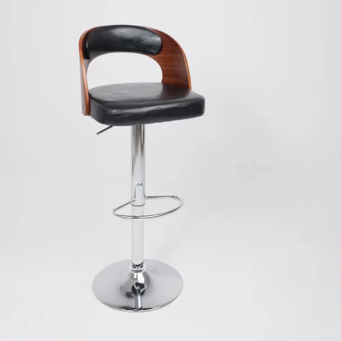 Стул барный AksHome BRUNO черный хром