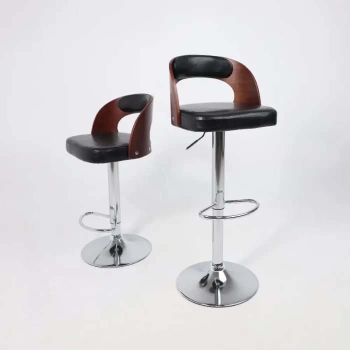 Стул барный AksHome BRUNO черный хром